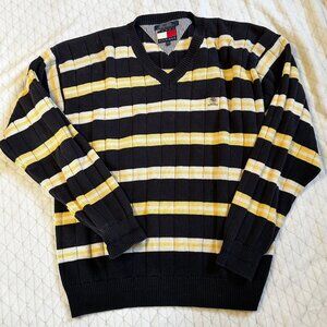 Vintage Tommy Hilfiger striped sweater- XL